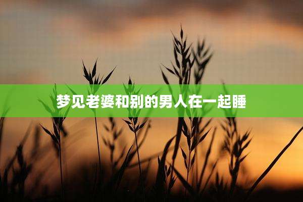 梦见老婆和别的男人在一起睡