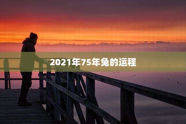 2021年75年兔的运程