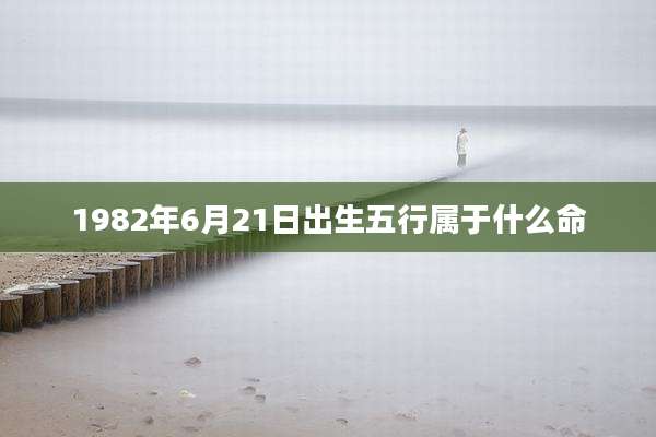1982年6月21日出生五行属于什么命