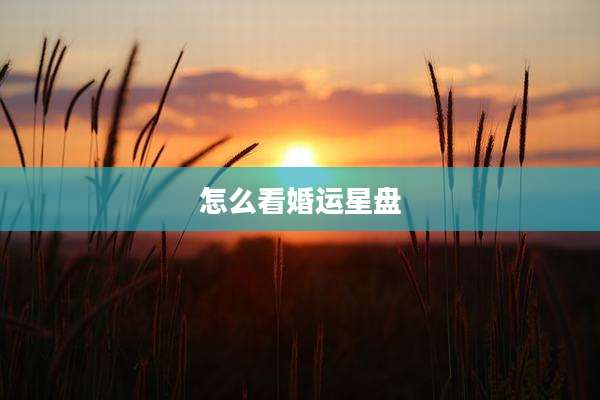 怎么看婚运星盘