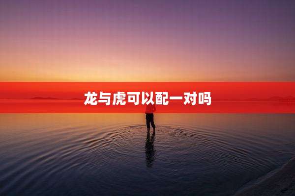 龙与虎可以配一对吗