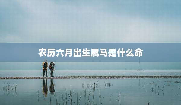农历六月出生属马是什么命