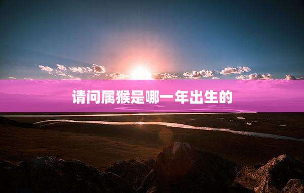 请问属猴是哪一年出生的