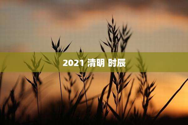 2021 清明 时辰
