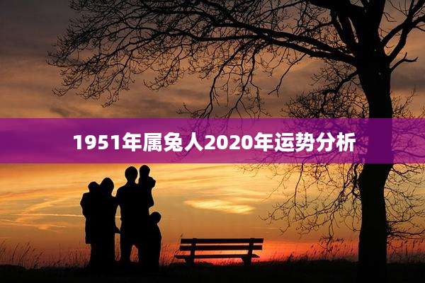 1951年属兔人2020年运势分析