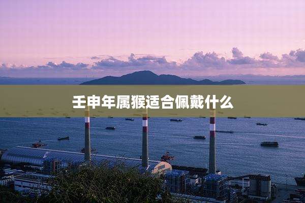 壬申年属猴适合佩戴什么