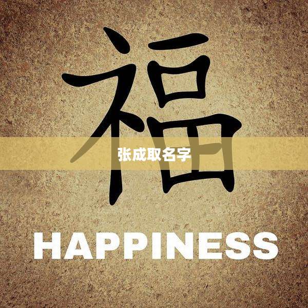 张成取名字