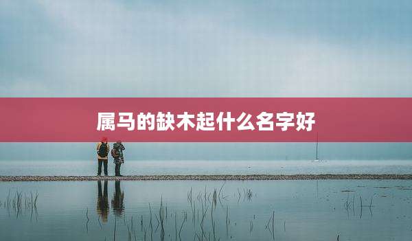 属马的缺木起什么名字好