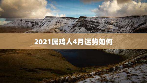 2021属鸡人4月运势如何