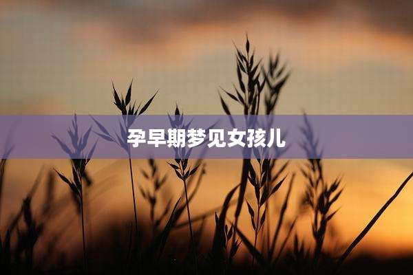 孕早期梦见女孩儿