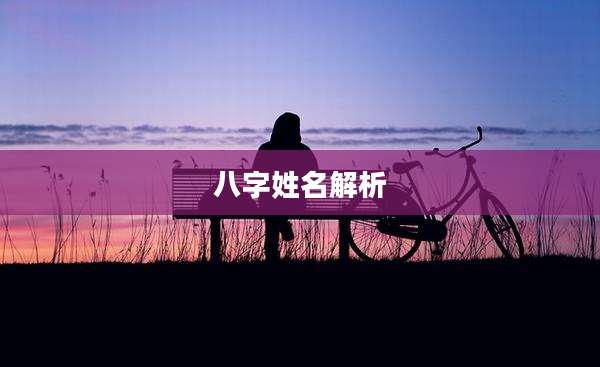 八字姓名解析