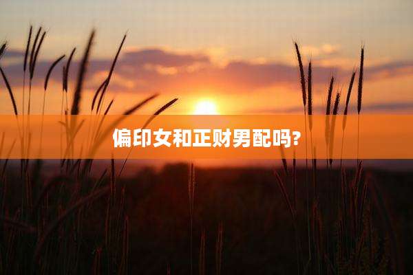 偏印女和正财男配吗?