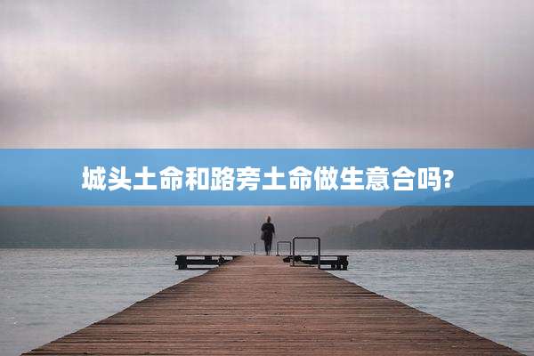 城头土命和路旁土命做生意合吗?