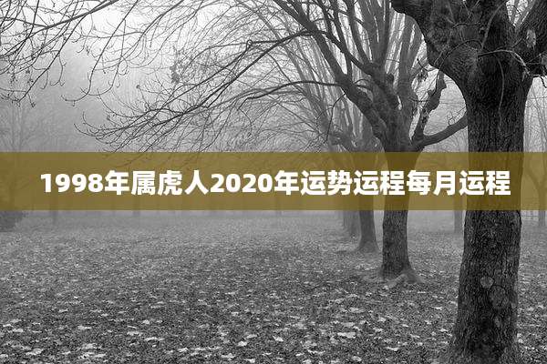 1998年属虎人2020年运势运程每月运程