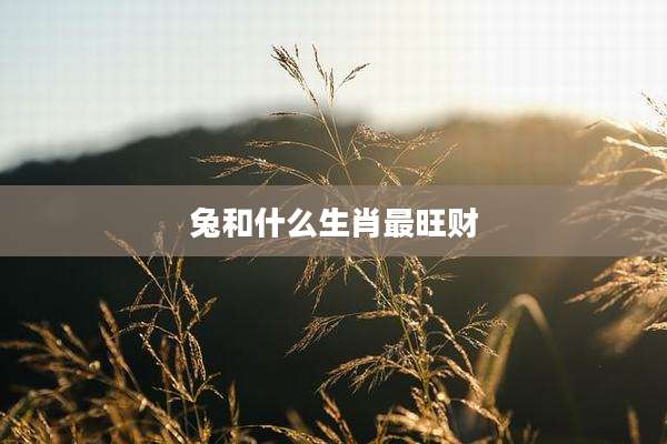 兔和什么生肖最旺财