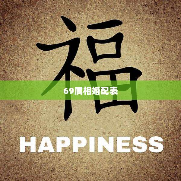 69属相婚配表