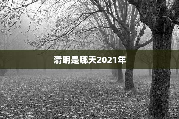 清明是哪天2021年