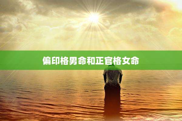 偏印格男命和正官格女命