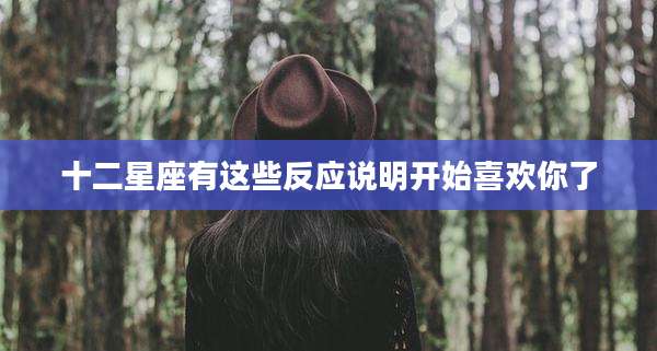 十二星座有这些反应说明开始喜欢你了