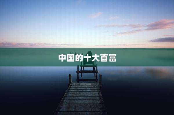 中国的十大首富