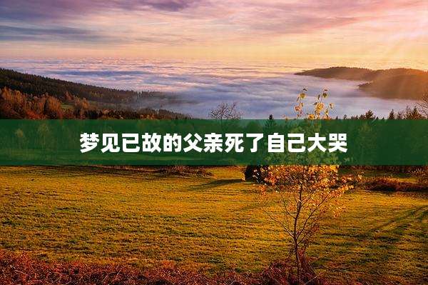 梦见已故的父亲死了自己大哭