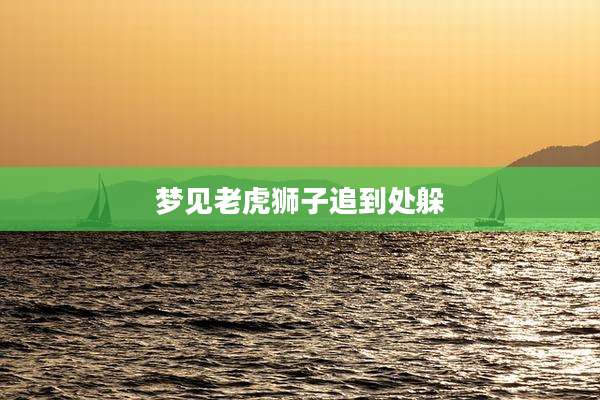 梦见老虎狮子追到处躲