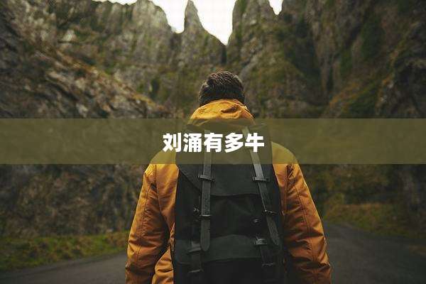 刘涌有多牛