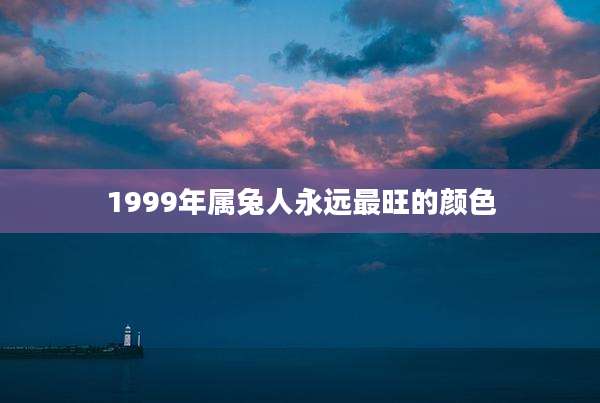 1999年属兔人永远最旺的颜色
