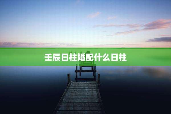 壬辰日柱婚配什么日柱