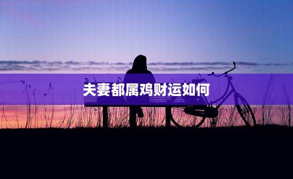 夫妻都属鸡财运如何