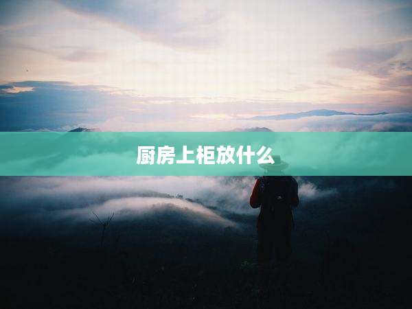 厨房上柜放什么