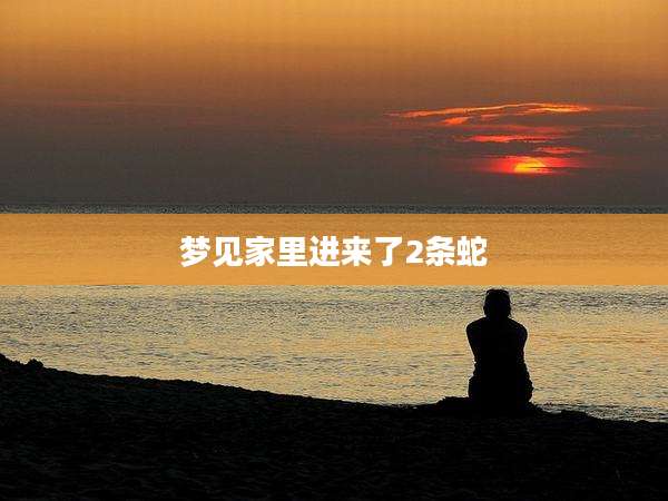 梦见家里进来了2条蛇