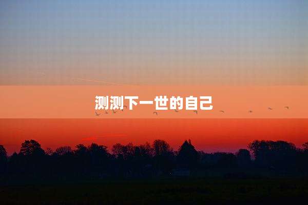 测测下一世的自己