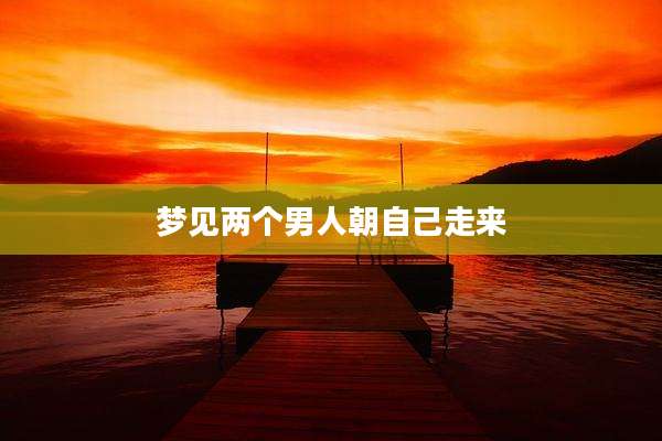 梦见两个男人朝自己走来