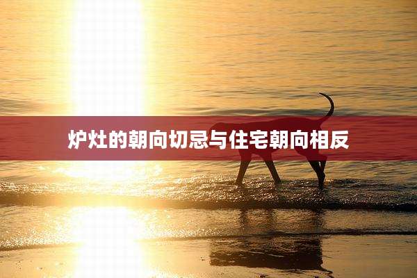 炉灶的朝向切忌与住宅朝向相反