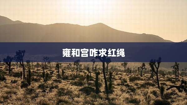 雍和宫咋求红绳