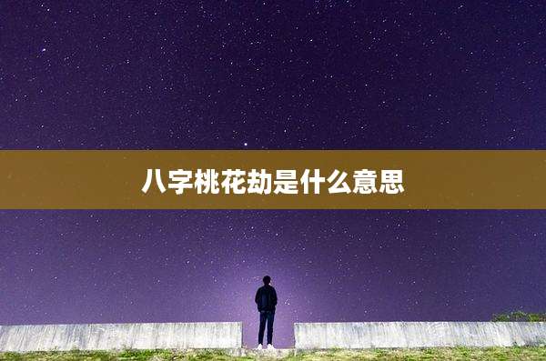 八字桃花劫是什么意思