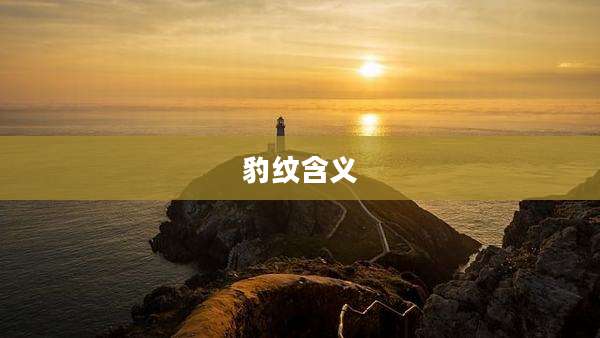 豹纹含义
