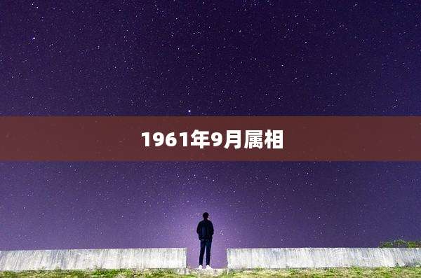 1961年9月属相