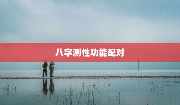八字测性功能配对