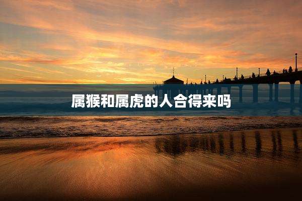 属猴和属虎的人合得来吗