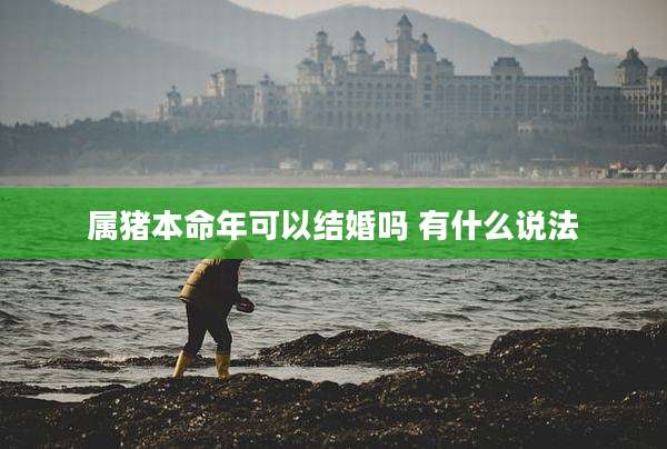 属猪本命年可以结婚吗 有什么说法