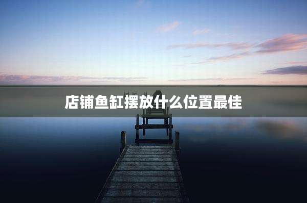 店铺鱼缸摆放什么位置最佳