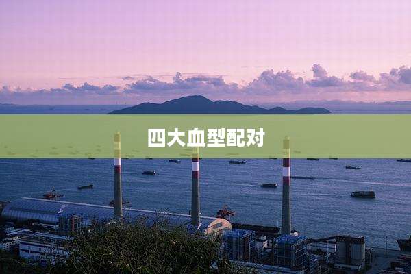 四大血型配对