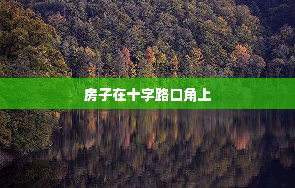 房子在十字路口角上