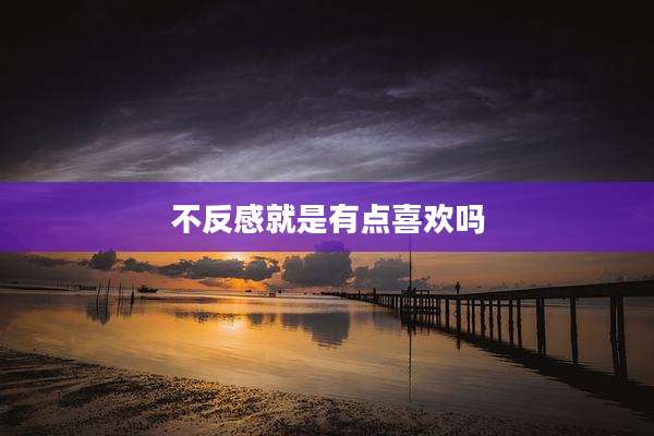 不反感就是有点喜欢吗