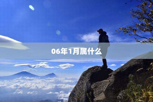 06年1月属什么