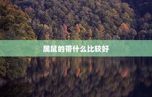 属鼠的带什么比较好