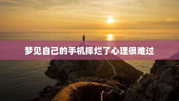 梦见自己的手机摔烂了心理很难过