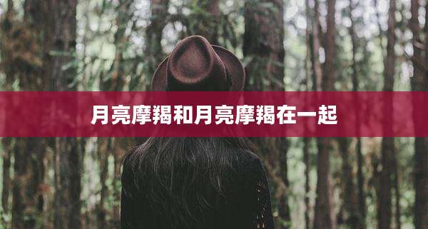 月亮摩羯和月亮摩羯在一起